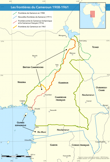 Les frontières du Cameroun 1908-1961