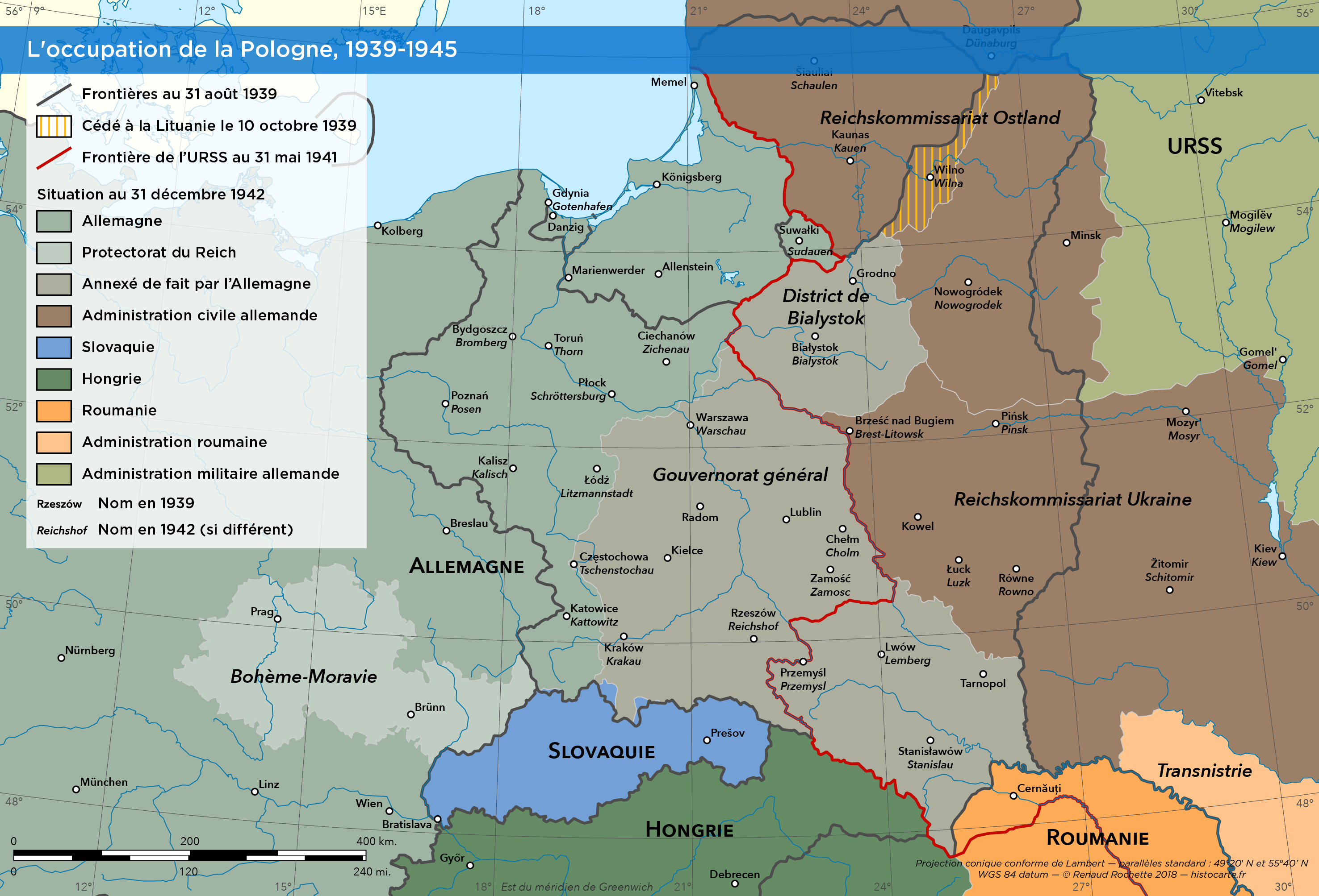 La Pologne Pendant La Seconde Guerre Mondiale Histocarte