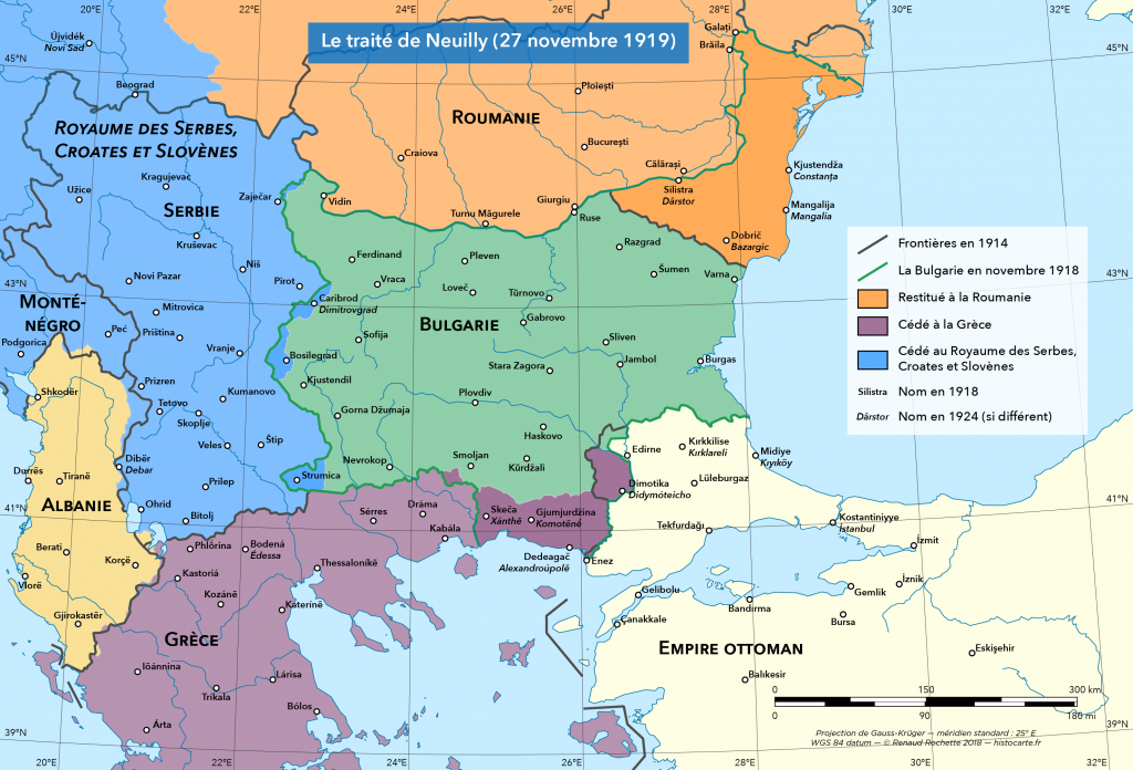 Frontières issues du traité de Neuilly
