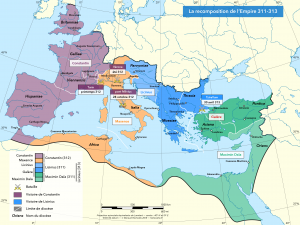 Les rééquilibrages entre empereurs 311-313