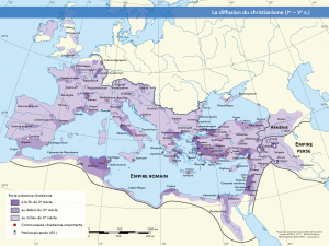 La diffusion du christianisme dans l'Empire romain