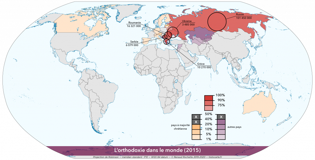Le christianisme dans le monde Histocarte