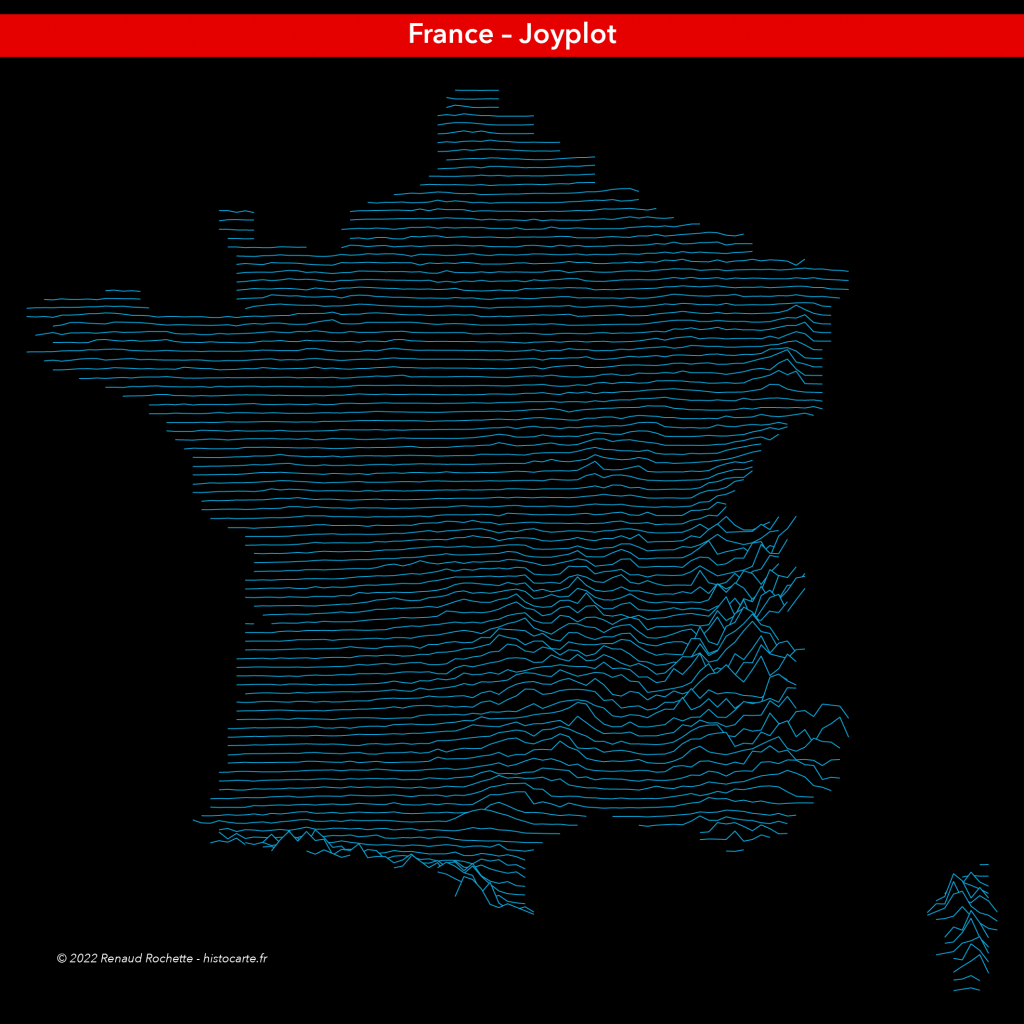 Carte de France en joyplot